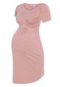 Cool Mama BAMBOO MATERNITY & NURSING  BASIC - Noční košile - pink