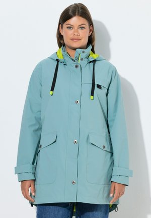 TRIPLE FUNCTION WELDED SEAM - Parka - turquoise grey