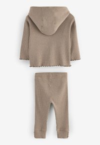 Next LONG SLEEVE BUTTON-UP AND SET - Cardigan - tan brown