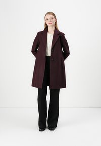 VILA VICLAUDIA BUTTON - NOOS - Klasický kabát - fig