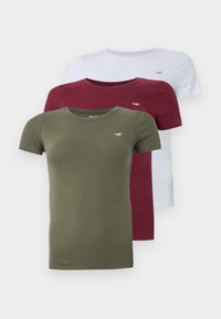 Crew T-Shirt 3-Pack - Jednoduché tričko - white/zinfandel/beetle