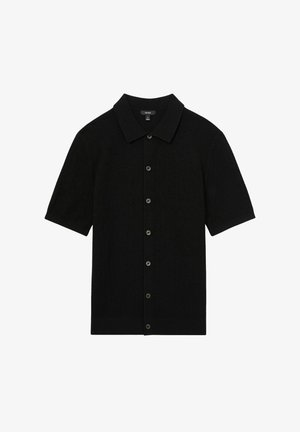 Reiss REGULAR FIT - THAMES TEXTURED BUTTON-THROUGH - Hemd - black