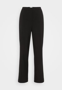 STRAIGHT PANTS - Stoffhose - black