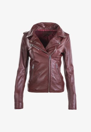 LAALIA - Chaqueta de cuero - oxblood