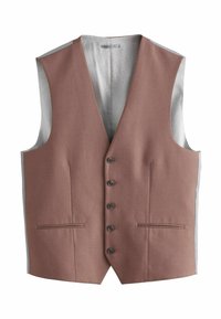 TEXTURED REGULAR FIT - Öltönymellény - brown