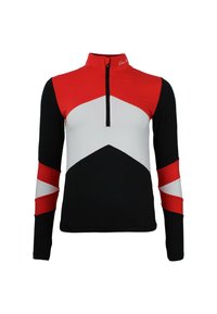 Peak Mountain TECHNIQUE ATHOS - T-shirt à manches longues - noir rouge