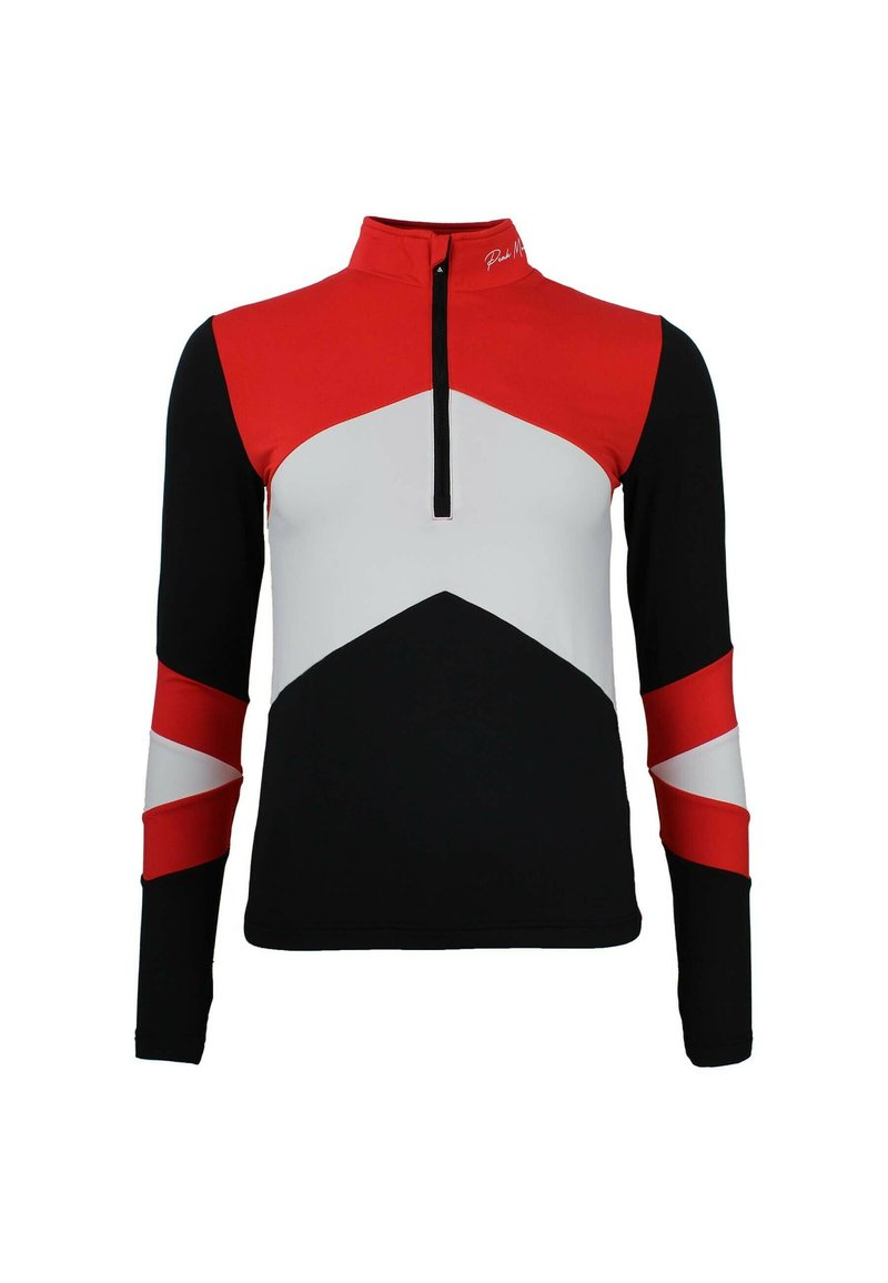 Peak Mountain TECHNIQUE ATHOS - T-shirt à manches longues - noir rouge