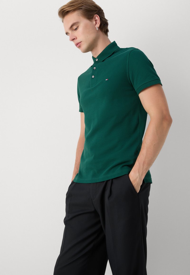 Tommy Hilfiger 1985 SLIM - Poloshirt - ornamental green/dunkelgrün 