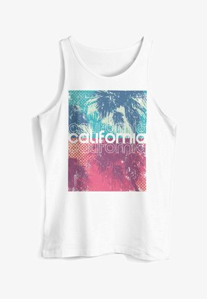Neverless, TANK-TOP CALIFORNIA PALMEN SOMMER MUS - Top - weiß