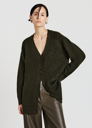 Strickjacke - verde militare
