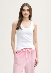 TOM TAILOR DENIM MIT STRUKTUR - Top - white