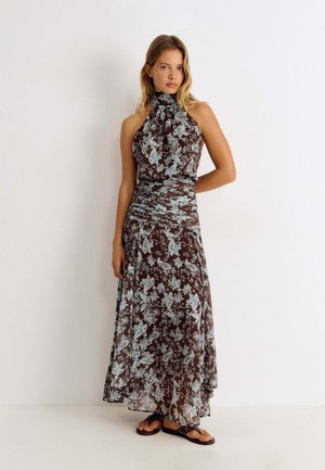 Brownie, VESTIDO LARGO ESTAMPADO - Robe longue - marron