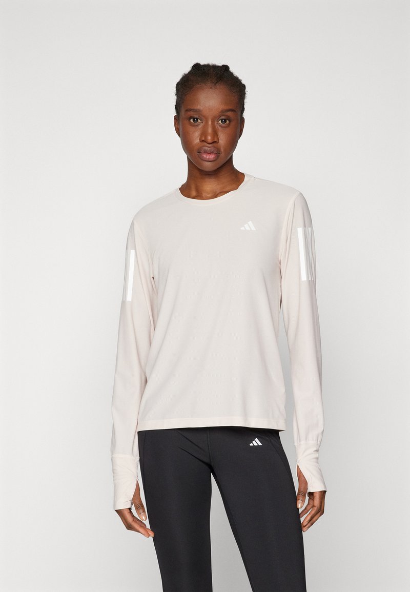 adidas Performance - OWN THE RUN LONG-SLEEVE - Long sleeved top - putty mauve, Enlarge