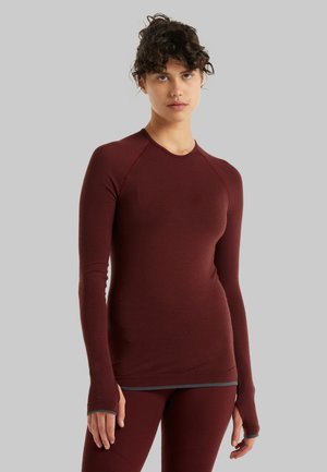 ZONE SEAMLESS LS CREWE - Long sleeved top - espresso