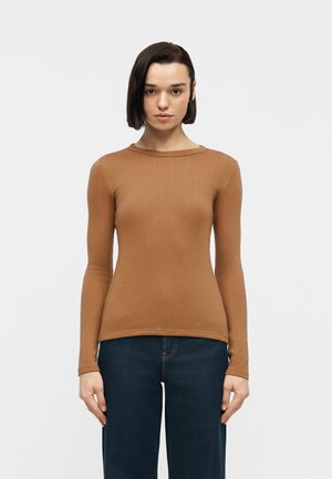 VERIGATED CREW - Μπλούζα με μακριά μανίκια - kola nut