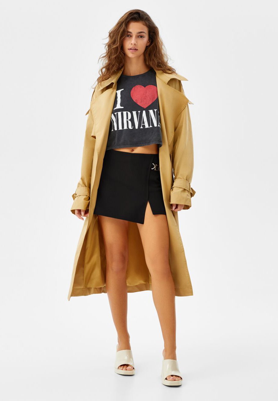 Bershka Gonna a portafoglio - black/nero - Zalando.it