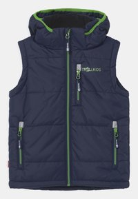 TROLLKIDS NARVIK UNISEX - Väst - navy/bright green