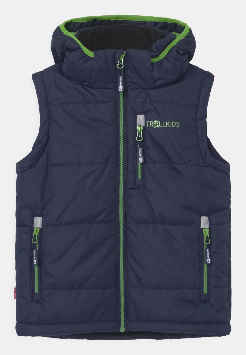 TROLLKIDS NARVIK UNISEX - Väst - navy/bright green