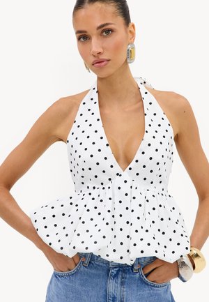 LOAVIES, PEARL AND PARADISE - Blouse - dots small   white