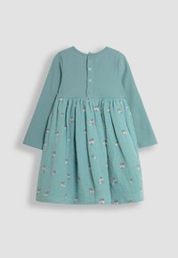 JoJo Maman Bébé CHEESE- REGULAR FIT - Sarafanas - duck egg blue floral embroidered