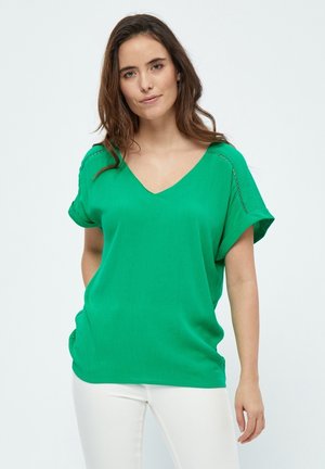 DEAGGI SHORT SLEEVE BLOUSE. - Camicetta - simply green