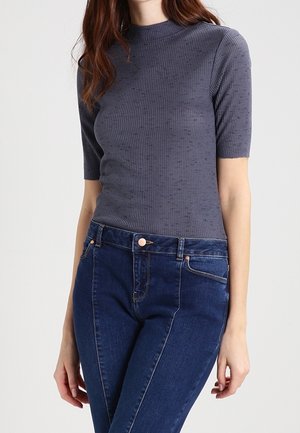 T-shirt print - blue-grey