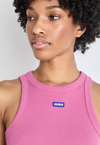 HUGO EASY TANK - Topp - medium pink