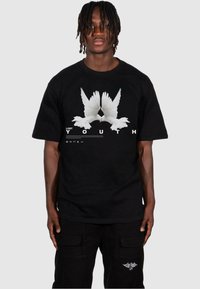 Lost Youth - DOVE - Print T-shirt - black Thumbnail Image 1