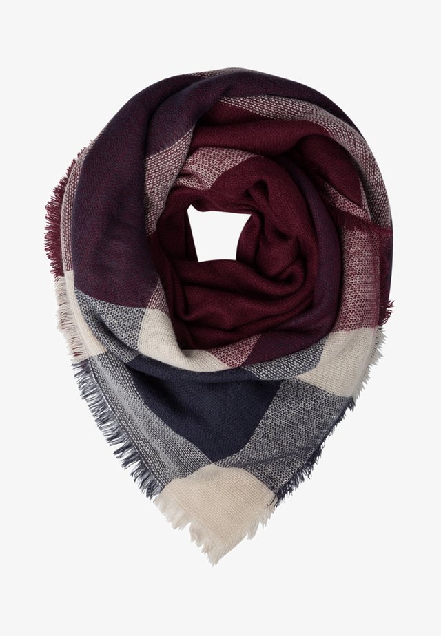 Pañuelo - dark blue/bordeaux/nude