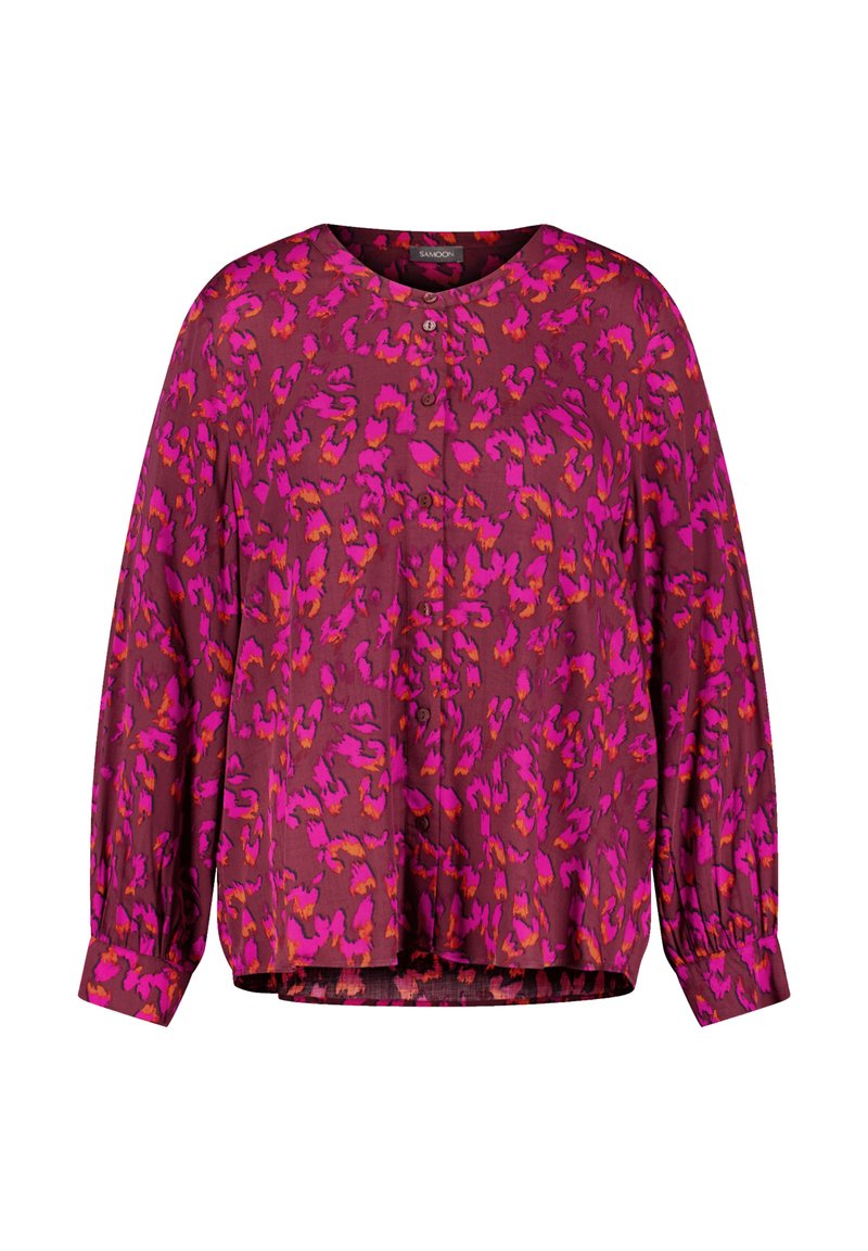 Samoon Overhemdblouse bordeauxrood