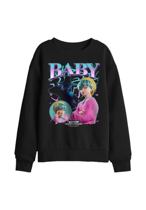 NETFLIX, KPOP DEMON HUNTERS SAJA BOYS BABY HOMAGE UNISEX - Sweatshirt - black