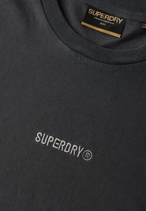 Superdry & Co, MICRO LOGO - Basic T-shirt - washed black