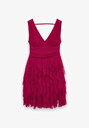 Terranova, CON BALZE IN - Vestito casual - fucsia scuro
