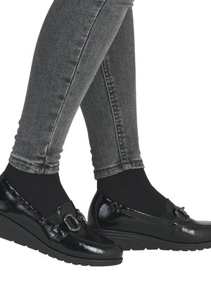 Rieker LOAFER   - Slip-ons - schwarz