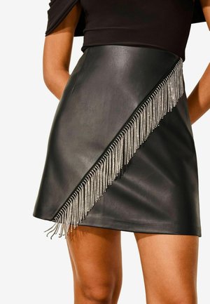 Lipsy REGULAR FIT - sukňa v tvare A - black diamante tassel