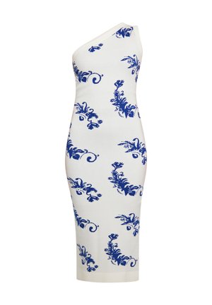 Shift dress - wollweiss blau