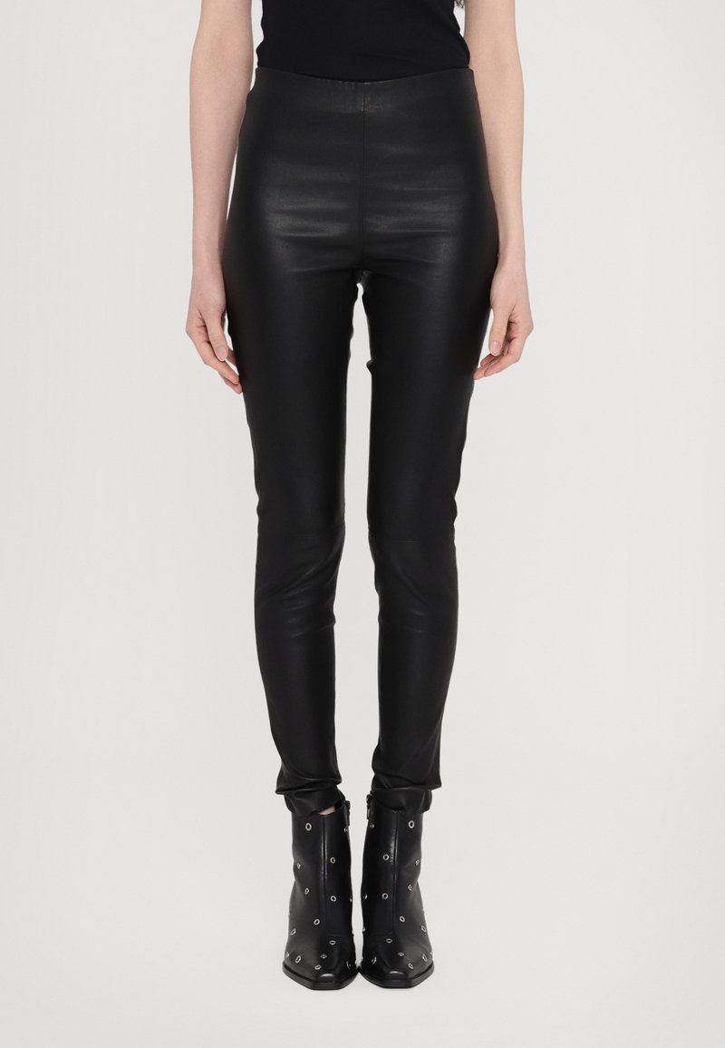STUDIO ID GIGI STRETCH LEGGINGS - Skindbukser - black