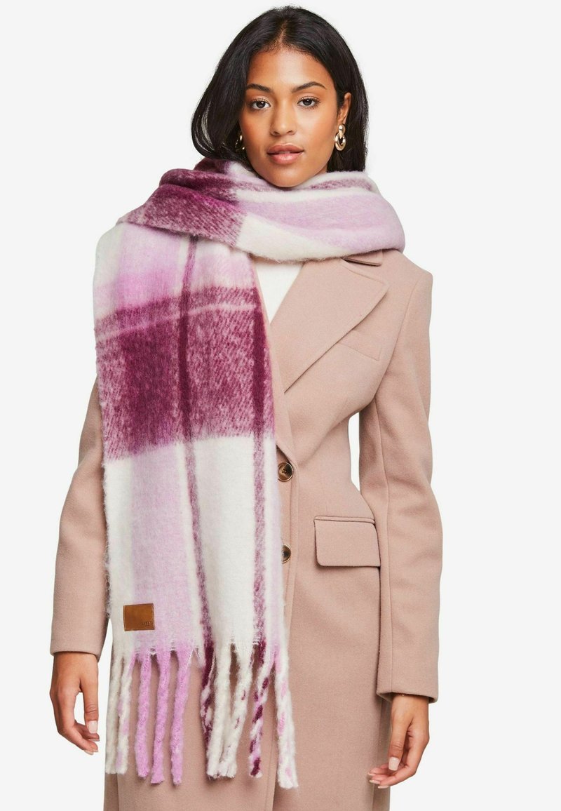 Lipsy SUPER SOFT CHECK BRUSHED - REGULAR FIT - Sjal / Tørklæder - red