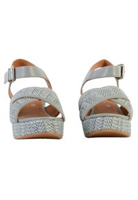 Divine Factory Sandales à plateforme - bleu