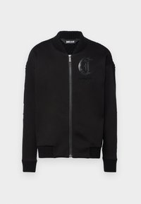FLEECE KNIT - Bomber-jakk - black