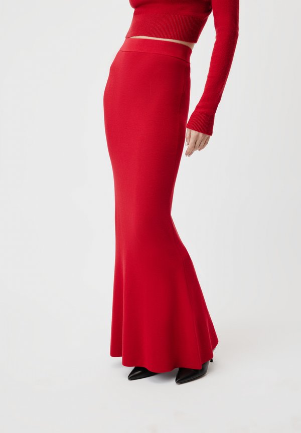 EVELIN SKIRT - Maxi skirt - rot