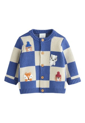 Next, REGULAR FIT - Gilet - blue checkerboard embroidered character