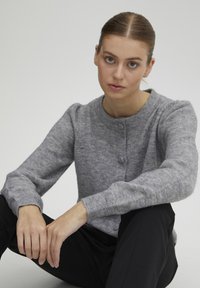 ICHI IHKamara - Gilet - grey melange