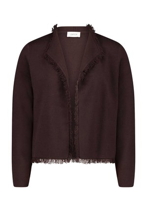 Cartoon, CARTOON MIT FRANSEN STRICK-CARDIGAN - Gilet - dunkelbraun