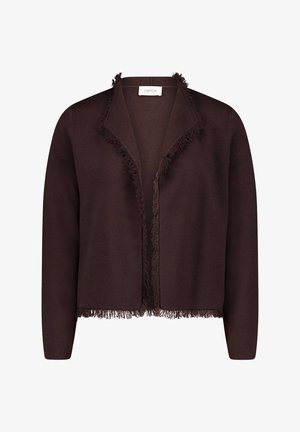 Cartoon, CARTOON MIT FRANSEN STRICK-CARDIGAN - Gilet - dunkelbraun