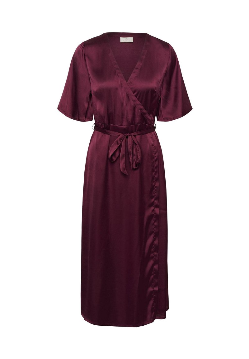 Kaffe KAamara Wrap Dress - Cocktail dress / Party dress - burgundy/bordeaux  - Zalando.ie