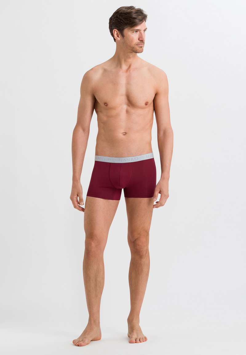 Hanro ESSENTIALS 2 PACK - Boxerkalsong - ruby/coal melange