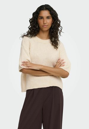 JDY, JDYDICTE S/S PULL O-NECK KNT NOOS - T-shirt basique - birch