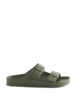 WITH ADJUSTABLE BUCKLES STANDARD - Baseino šlepetės - khaki green