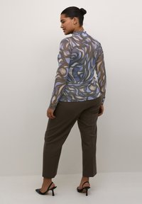 Kaffe Curve JOHANNA - Langarmshirt - blue grey abrstact graphic
